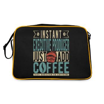 Producteur exécutif instantané Just Add Coffee - Sac Retro - noir/or - Dos
