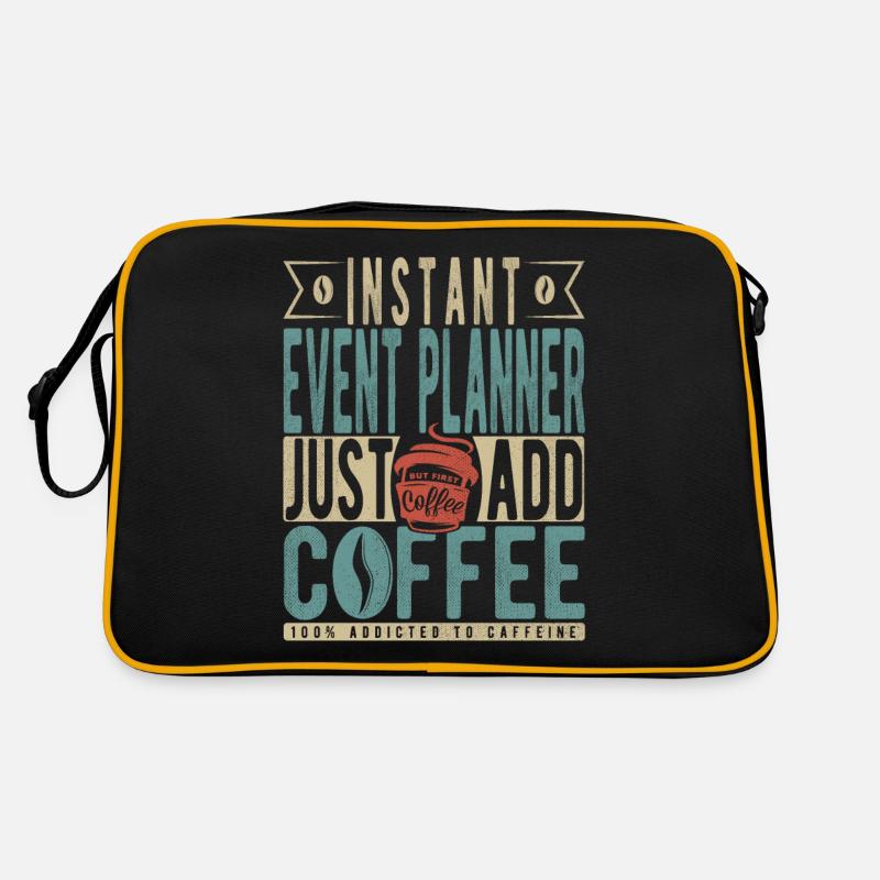 Instant Event Planner Just Add Coffee Retro Bag