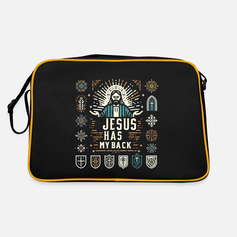 Jesus Has My Back 20 Retro Tasche