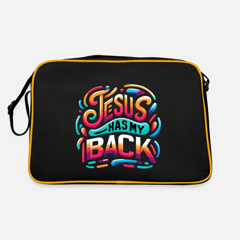 Jesus Has My Back 24 Retro Tasche