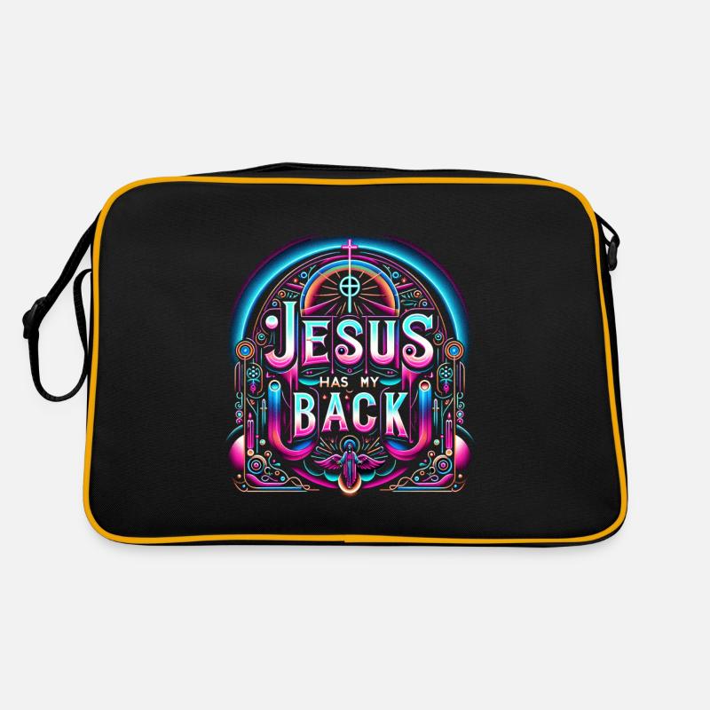 Jesus Has My Back 26 Retro Tasche