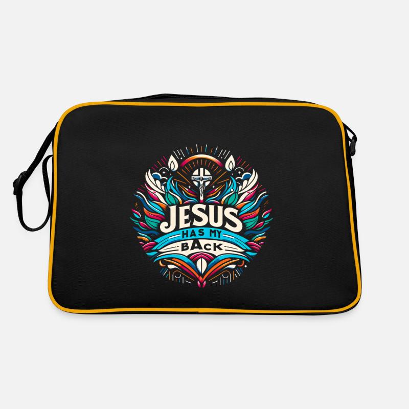 Jesus Has My Back 27 Retro Tasche