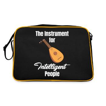 The tool for intelligent people - Retro Bag - black/gold - Back