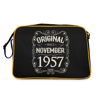 Vintage - Original depuis l'anniversaire de novembre 1957 - Sac Retro - noir/or - Dos
