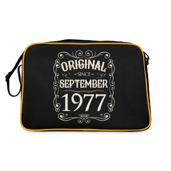 Vintage - Original depuis l'anniversaire de septembre 1977 - Sac Retro - noir/or - Dos