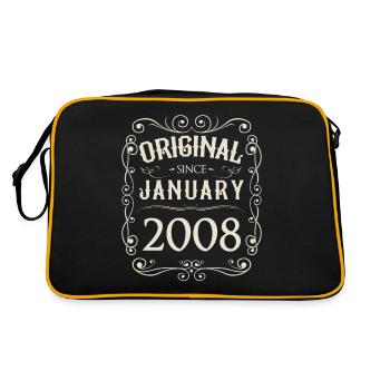 Vintage - Original depuis l'anniversaire de janvier 2008 - Sac Retro - noir/or - Dos