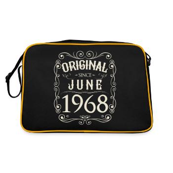 Vintage - Original depuis l'anniversaire de juin 1968 - Sac Retro - noir/or - Dos