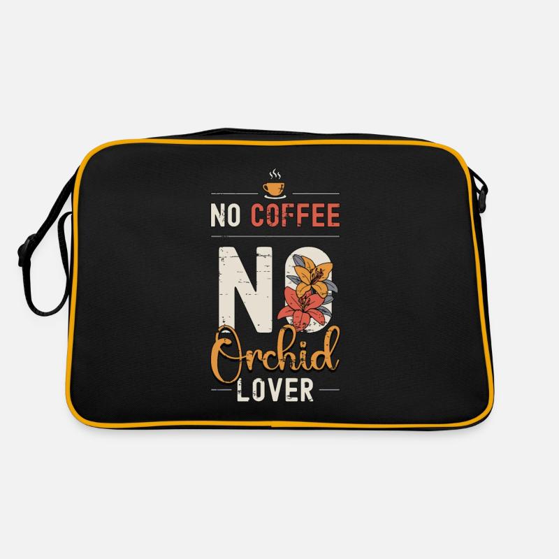 Orchid Lover No Coffee No Botanical Coffee Lover Retro Tasche