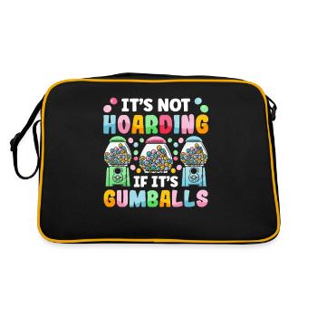 Funny chewing gum machine - Retro Bag - black/gold - Back