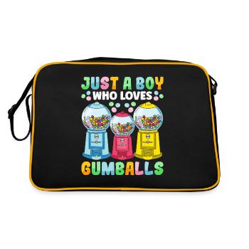 Funny chewing gum machine - Retro Bag - black/gold - Back