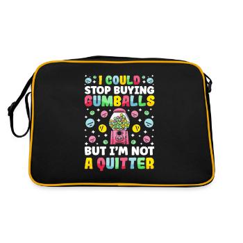 Funny chewing gum machine - Retro Bag - black/gold - Back