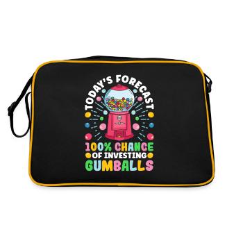 Funny chewing gum machine - Retro Bag - black/gold - Back