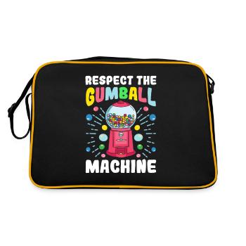 Funny chewing gum machine - Retro Bag - black/gold - Back