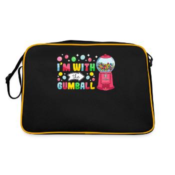 Funny chewing gum machine - Retro Bag - black/gold - Back