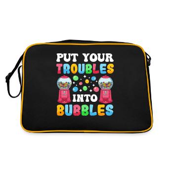 Funny chewing gum machine - Retro Bag - black/gold - Back
