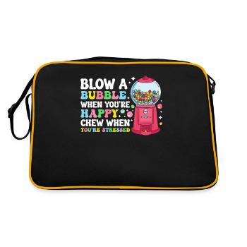 Funny chewing gum machine - Retro Bag - black/gold - Back