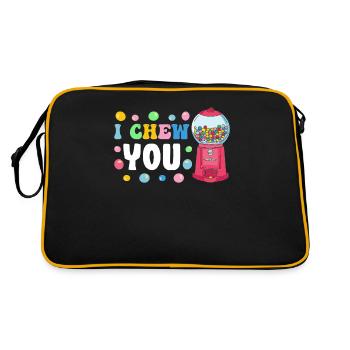 Funny chewing gum machine - Retro Bag - black/gold - Back