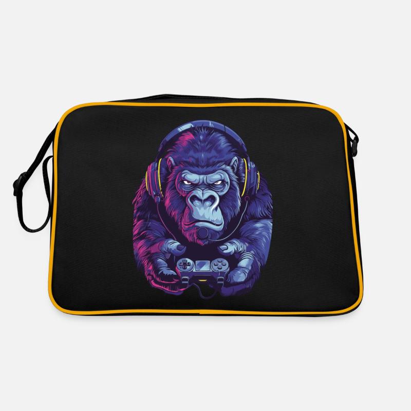 Gorilla Videospiel Retro Tasche