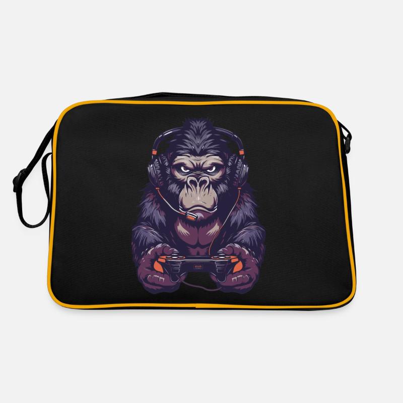Gorilla Videospiel Retro Tasche
