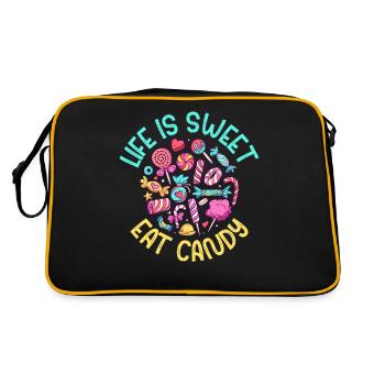 Cadeau de bonbons - Sac Retro - noir/or - Dos