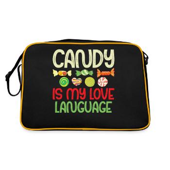 Cadeau de bonbons - Sac Retro - noir/or - Dos