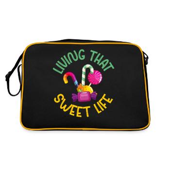 Cadeau de bonbons - Sac Retro - noir/or - Dos