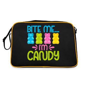 Cadeau de bonbons - Sac Retro - noir/or - Dos