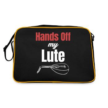 Mains de mon luth corde musicien mandoliniste - Sac Retro - noir/or - Dos