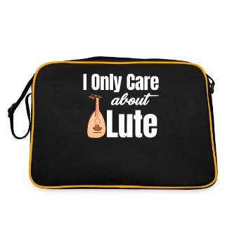 Je ne m’intéresse qu’au joueur de luth - Sac Retro - noir/or - Dos