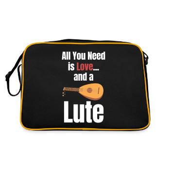 Tout ce dont vous avez besoin, c’est d’amour et d’un - Sac Retro - noir/or - Dos