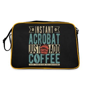 Instant Acrobat Just Add Coffee - Retro Bag - black/gold - Back