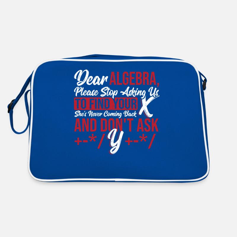 Figures Math Teacher Graph Dear Algebra Please Retro Bag