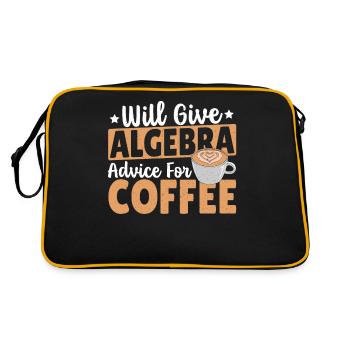 Algebra Lover Mathematics Algebra Teacher Must - Retro Bag - black/gold - Back
