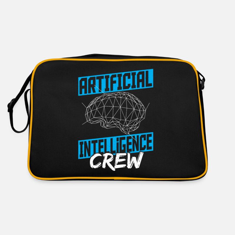 Roboter AI Roboter-Ingenieur Robotik-Ingenieure Retro Tasche