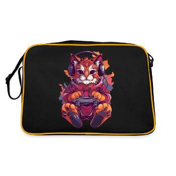 Maine Videospiel - Retro Tasche - Schwarz/Gold - Hinten