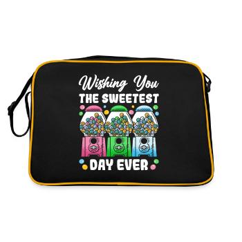 Funny chewing gum machine - Retro Bag - black/gold - Back