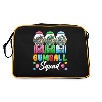 Funny chewing gum machine - Retro Bag - black/gold - Back