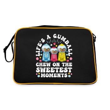Funny chewing gum machine - Retro Bag - black/gold - Back