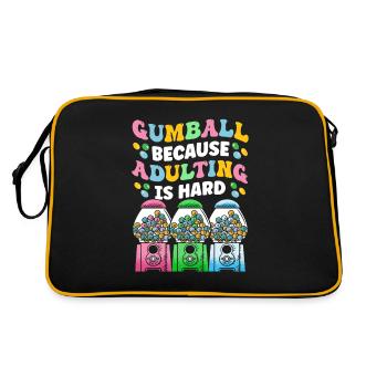 Funny chewing gum machine - Retro Bag - black/gold - Back