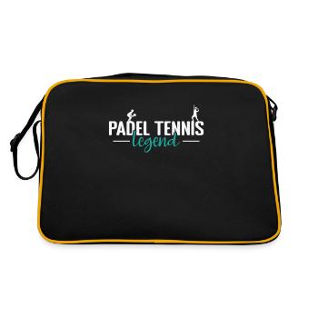 Padel Tennis Legend - Retro Bag - black/gold - Back