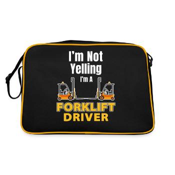 I'm not screaming, I'm a - Retro Bag - black/gold - Back