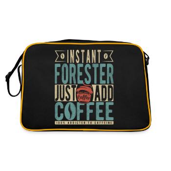 Instant Forester Just Add Coffee - Retro Bag - black/gold - Back