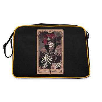 Tarotkarte Hexerei Okkult Anime Goth - Retro Tasche - Schwarz/Gold - Hinten