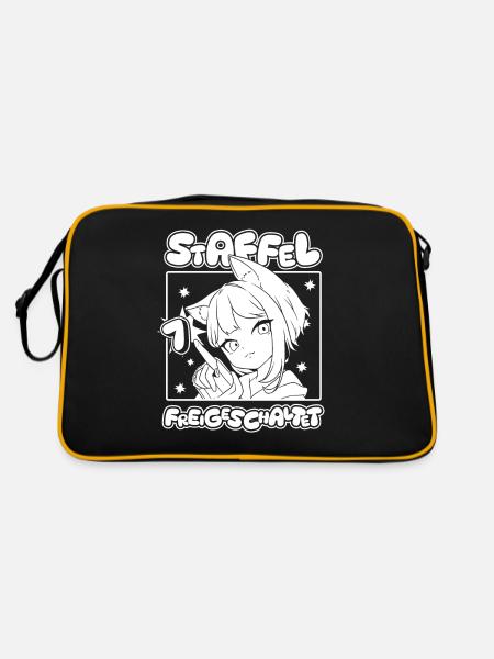 Anime Manga Anime Birthday Girl - Retro Bag - black/gold - Back