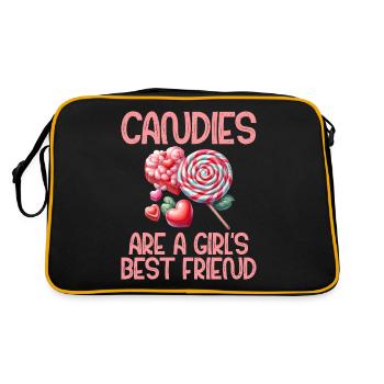 Cadeau de bonbons - Sac Retro - noir/or - Dos