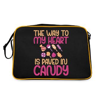 Cadeau de bonbons - Sac Retro - noir/or - Dos