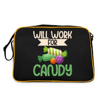 Cadeau de bonbons - Sac Retro - noir/or - Dos
