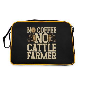 Éleveur de bovins Pas de café Pas d’agriculture Amateur de café - Sac Retro - noir/or - Dos