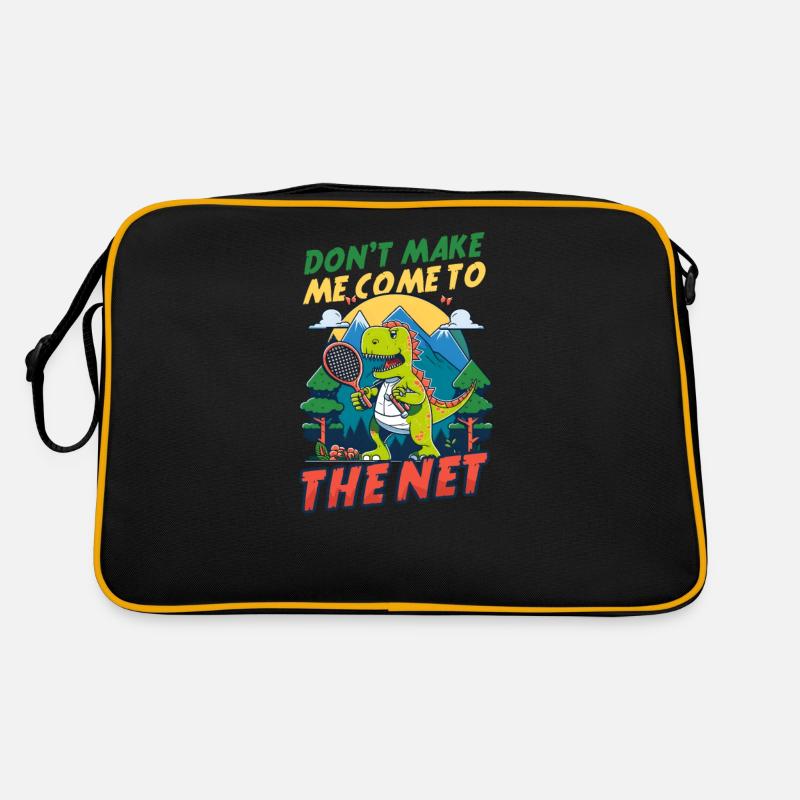 Tennis Player Don't Make Come To Net Retro Bag