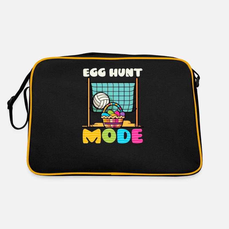 Volleyball Easter Egg Hunt Mode Basket Net Retro Bag
